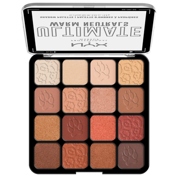NYX PROFESSIONAL Палетка тіней Ultimate 16 відтінків 04W Warm Neutrals 5668 фото