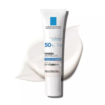 La Roche-Posay Anthelios Uvidea Tone-up Light SPF50+ PA++++, тональний сонцезахисний крем для чутливої шкіри, 30 мл Light фото